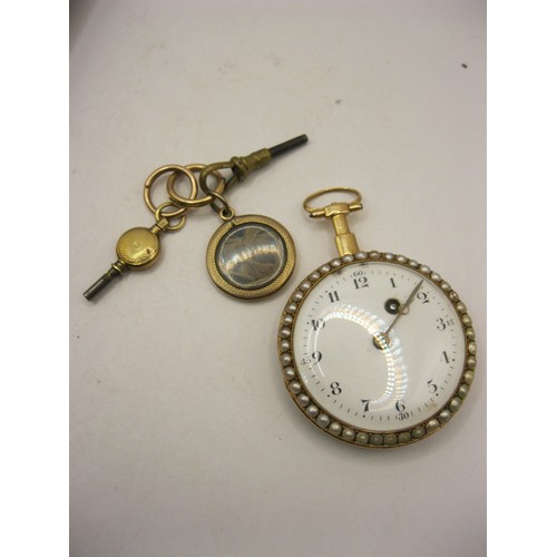 226A - A 14 carat gold pocket watch c1830 by John Cross of Charterhouse Square, hallmarks illegible due to ... 