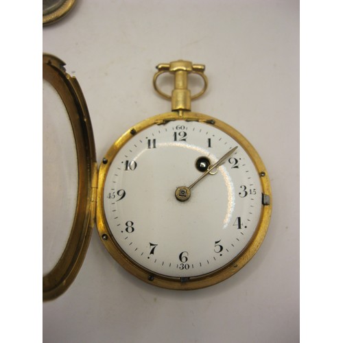 226A - A 14 carat gold pocket watch c1830 by John Cross of Charterhouse Square, hallmarks illegible due to ... 