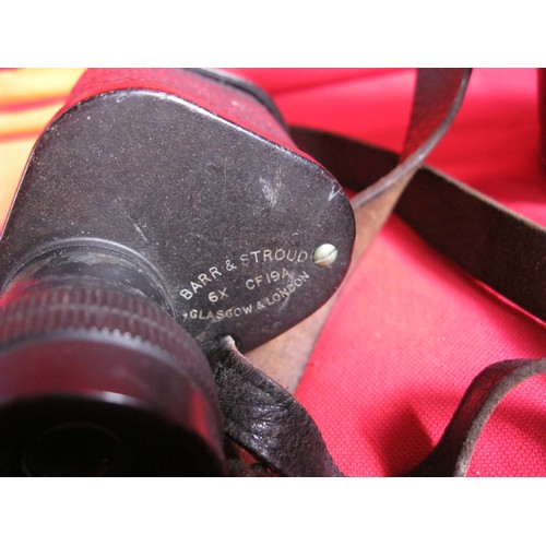 150 - Barr and Stroud 6x Monocular in original leather case along with a Hockley leather bound tape measur... 