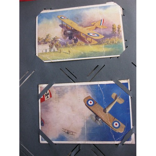 149 - A specialist postcard album containing over 150 postcards of subjects such as early aviation ,railwa... 