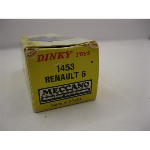 111 - A Dinky Toys #1453 Renault 6 in original box, in excellent condition