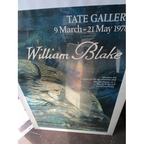 134 - Two framed and glazed posters relating to art exhibitions from the early 1980s.