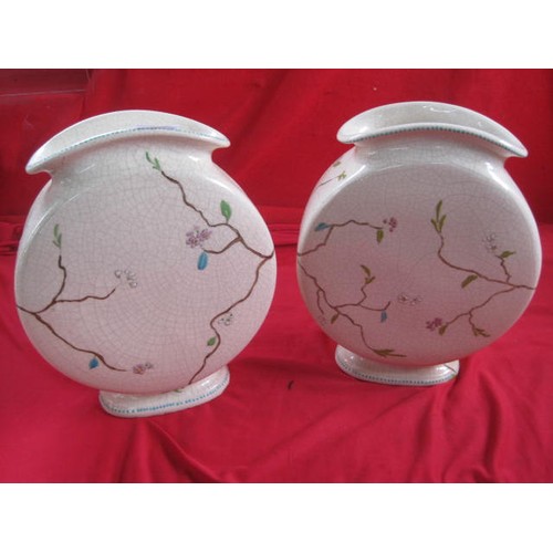 9 - A pair of Moon Vases