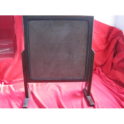 11 - Fire Screen with George VI Royal Engineers embroidery