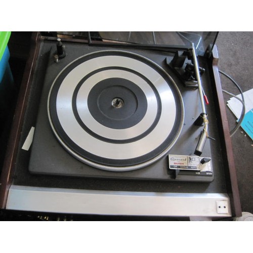 30 - Bush turntable by Garrard, Bush amplifier, Wien 661 stereo tuner with Hitachi  cassette player (4 pi... 