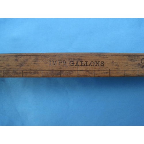 55 - Antique Rabone custom barrel measure with brass ends