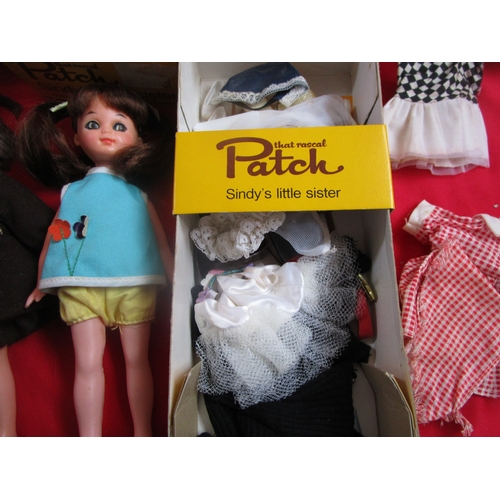 147 - A Sindy Patch doll in very good condition along with a Patch box full of clothing and accessories.
A... 