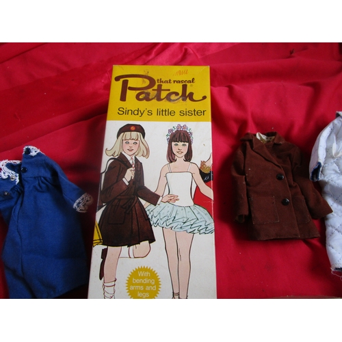 147 - A Sindy Patch doll in very good condition along with a Patch box full of clothing and accessories.
A... 