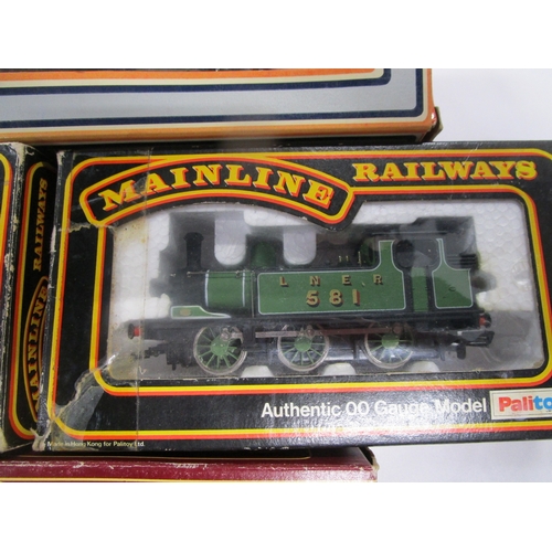 154 - Four 1970s loco two Mainline steam locomotives  ,one Lima Prarie and a Airfix GMR 14xx