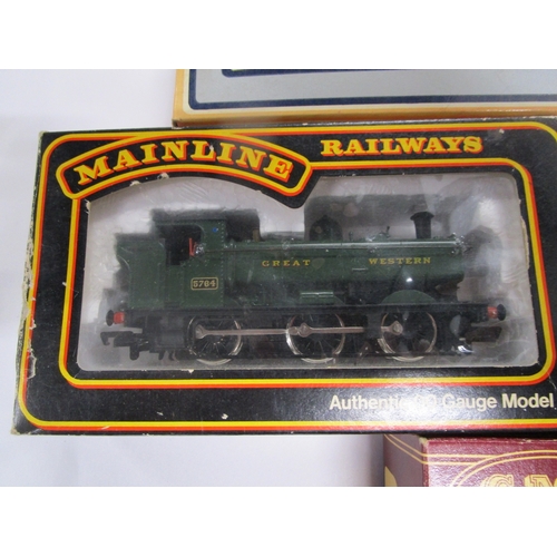 154 - Four 1970s loco two Mainline steam locomotives  ,one Lima Prarie and a Airfix GMR 14xx