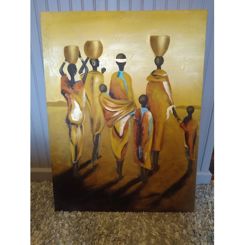 27 - Large original Tribal Art Painting 24