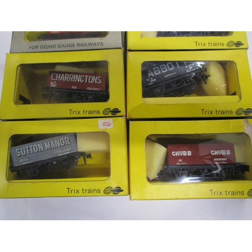 179 - Three Wrenn and five Trix wagons all in original boxes.
Please note Trix wagons have hornby Dublo st... 