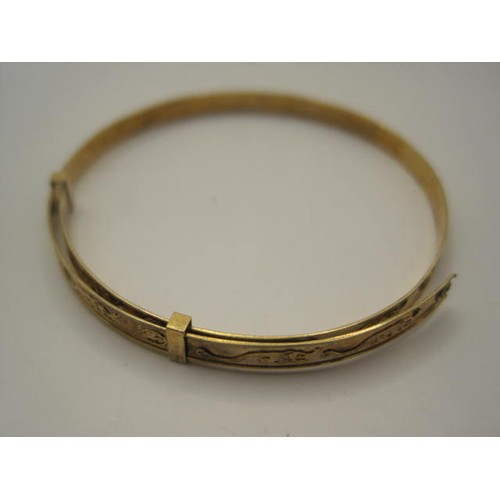 51 - Three child's 9 carat gold bracelets, small, one an ID bracelet with scratching to nameplate, approx... 