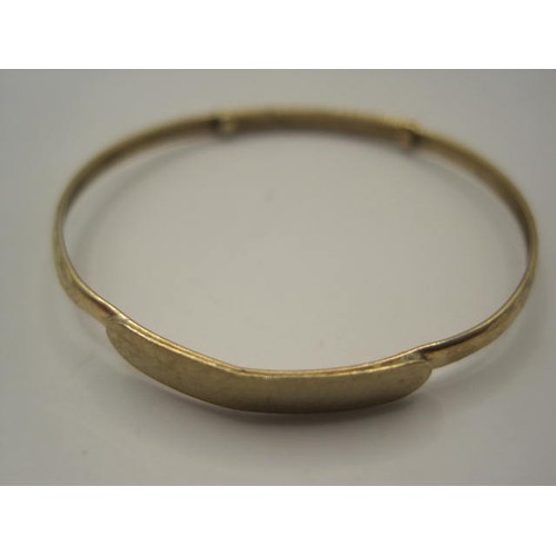 51 - Three child's 9 carat gold bracelets, small, one an ID bracelet with scratching to nameplate, approx... 