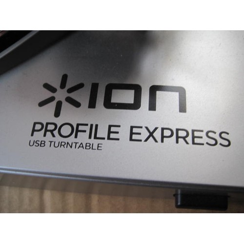 57 - Ion Profile Express USB turntable in original packaging and box. Appears as new, untested.