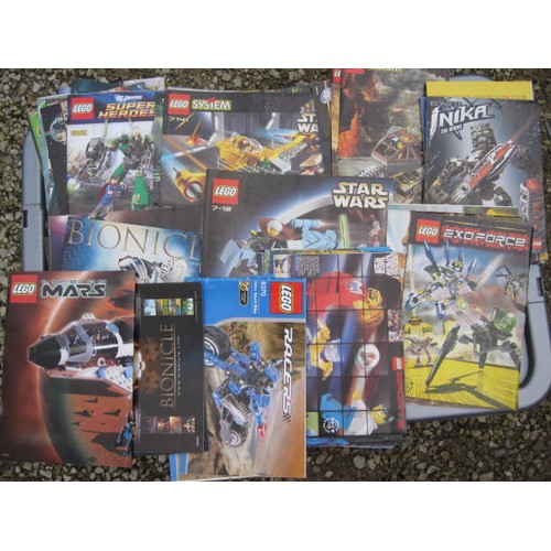 210 - Lego instruction booklets - in all about 220, including Bionicles, Technic, Batman, Harry Potter, St... 