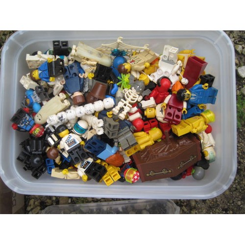 211 - Assorted Lego figures - superheroes, wild west, construction workers, etc, A/F, some play worn. Cont... 