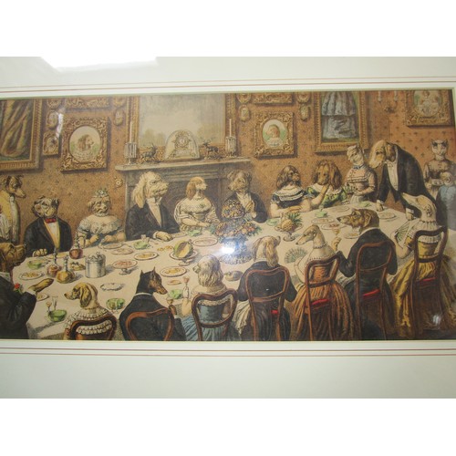 45 - A print of dogs at dinner!