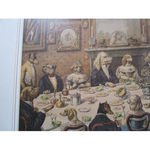 45 - A print of dogs at dinner!