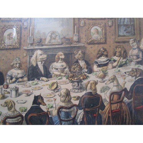 45 - A print of dogs at dinner!