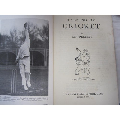 25 - Set of Nineteen vintage cricketing books by The Sportsmans Book Club