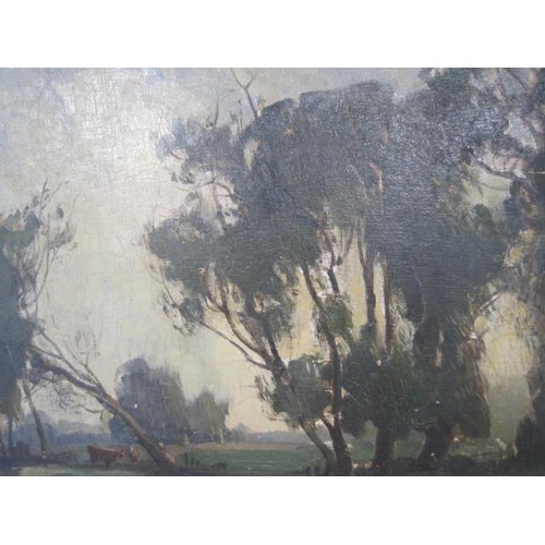 97 - An oil on board of a rural Westmoreland scene by Robin Wallace, signed accordingly and dated 1925, i... 