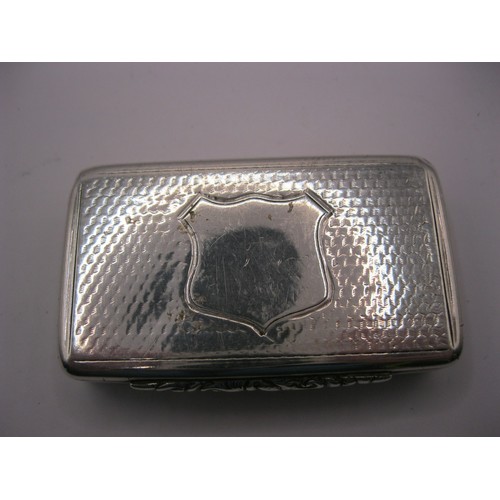 64 - A solid silver Victorian Snuff Box hallmarked Birmingham 1839/40 by Francis Clarke, 68.4gm, blank ca... 