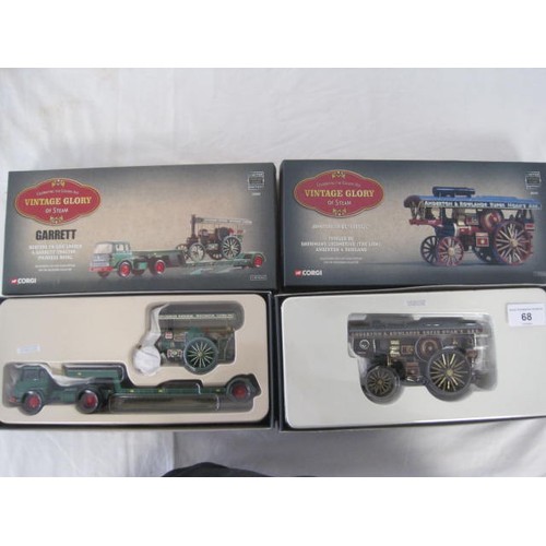 68 - Corgi 80101 Fowler B6 Showmans and 22402 Bedford TX Low loader.
Both mint boxed with original paperw... 