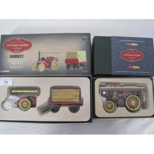 70 - Corgo CC20102 Fowler B6 super lion Showmans mint boxed and a Corgi 80307 Garrett Road trailer and fl... 