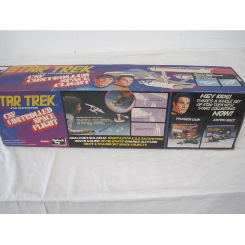 100 - A 1970s Burbank Toys Star Trek USS Enterprise CSF Controlled Space Flight remote controlled game, in... 