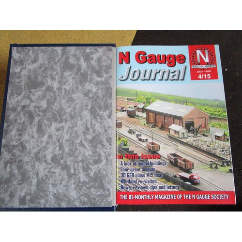 44 - Seven binders full of n gauge society journals covering about a decade