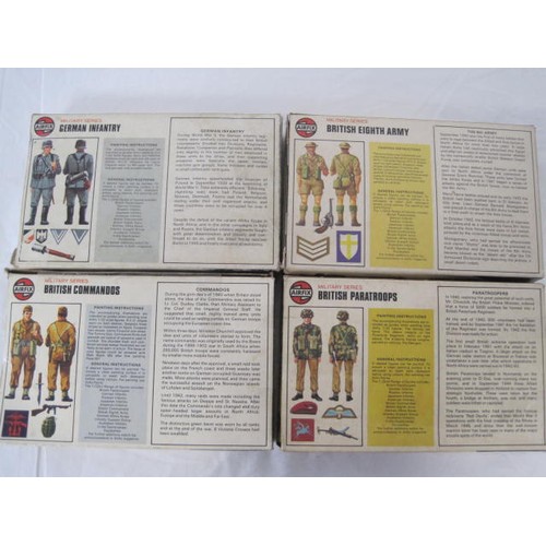 4 sets of vintage Airfix military figures in 1/32nd Scale comprising ...