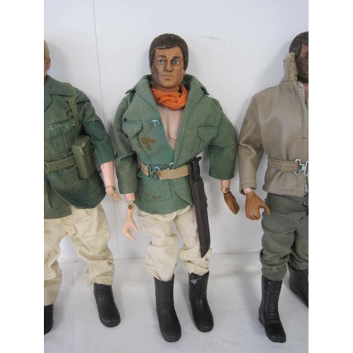 273 - A selection of original Palitoy Action Man figures, 5 off, all essentially complete - except for the... 