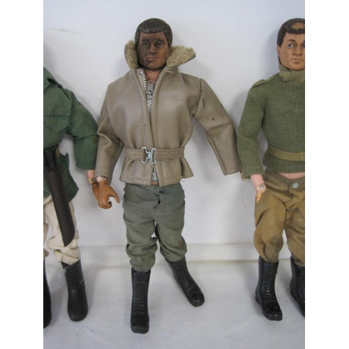 273 - A selection of original Palitoy Action Man figures, 5 off, all essentially complete - except for the... 