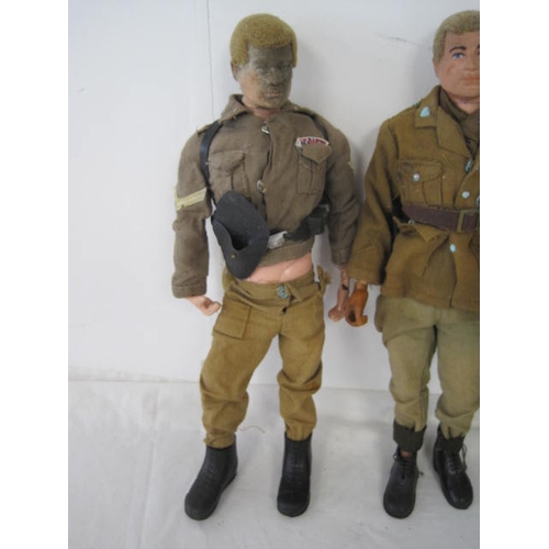 274 - A selection of 4 original Palitoy Action Men in uniform, 3 with original hands, one with one hand mi... 