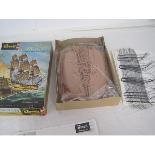 285 - A vintage Revell 1960s model H-363 HMS Victory Lord Nelson's Flagship, boxed, with instructions, app... 