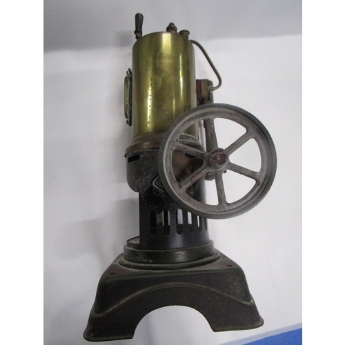 12A - A proprietary manufactured probably Bing or Marklin  vertical steam mini Bolier approx 10inches tall... 