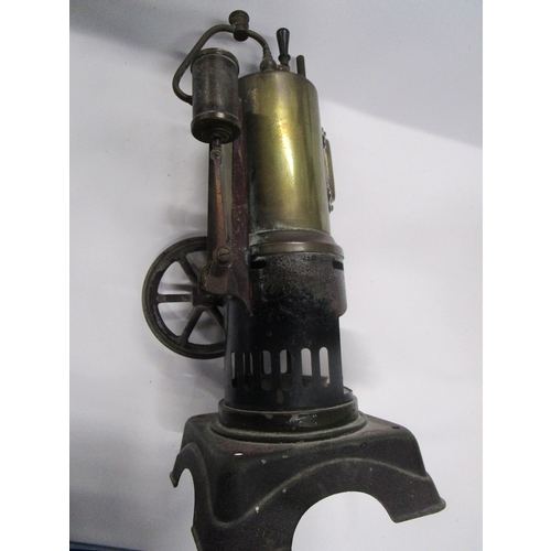 12A - A proprietary manufactured probably Bing or Marklin  vertical steam mini Bolier approx 10inches tall... 