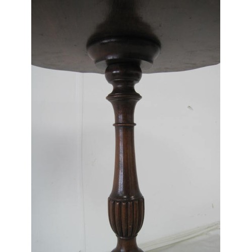 96 - Walnut Pie Crust Occasional Table