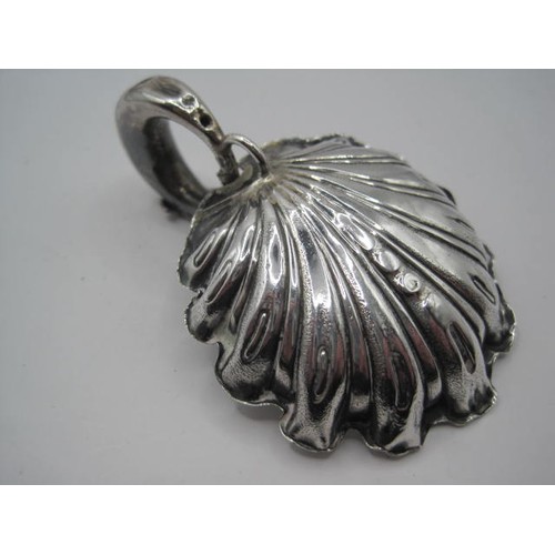 197 - A sterling silver Scalloped Tastevin hallmarked for Birmingham 1860 by George Unite