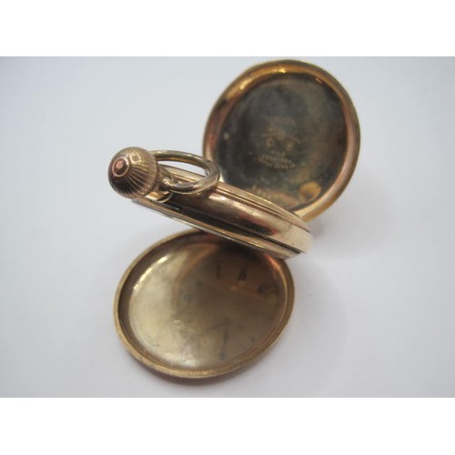 203 - Dennison Hunter Gold Plated Pocket Watch