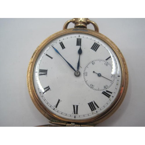 203 - Dennison Hunter Gold Plated Pocket Watch