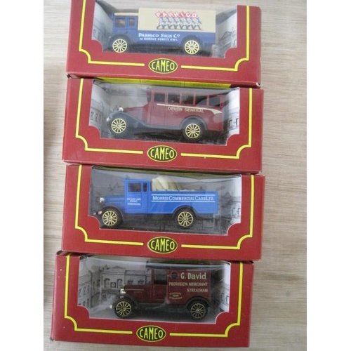 303 - Ten Corgi Cameo Collection model trucks and buses in original boxes, together with a brochure.