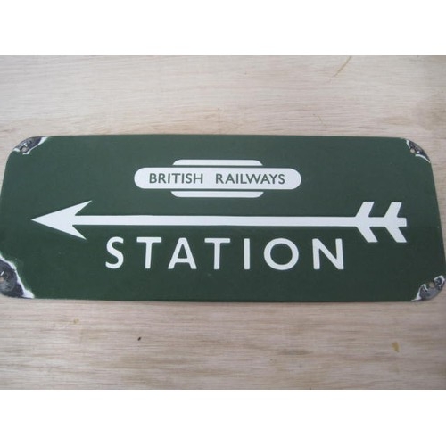 243 - British Rail enamel Station Sign