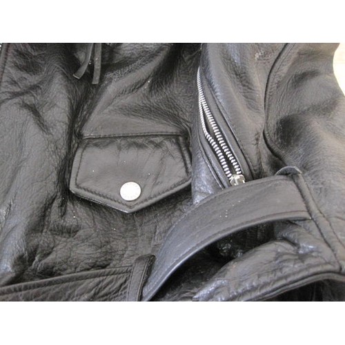 102 - Wilson's Leather XL Bomber-style Motorbike Jacket