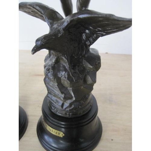 78 - Spelter 'Day and Night' Statutes (one a/f)