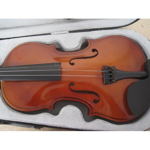 230 - Cased Violin and Bow