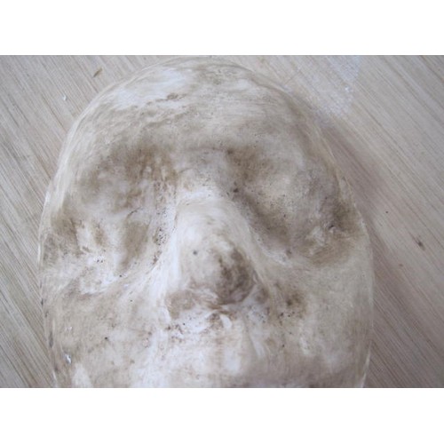 253 - A vintage death mask in plaster