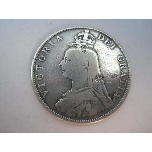 105 - 1889 Queen Victoria double florin, circulated