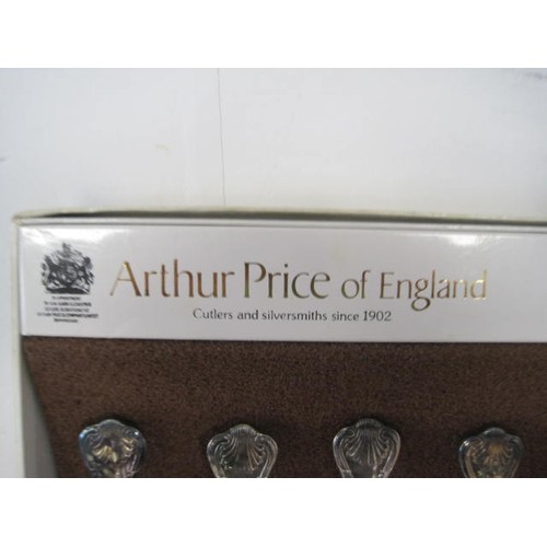 185 - Three boxes of Arthur Price silver plated Kings Pattern Cutlery